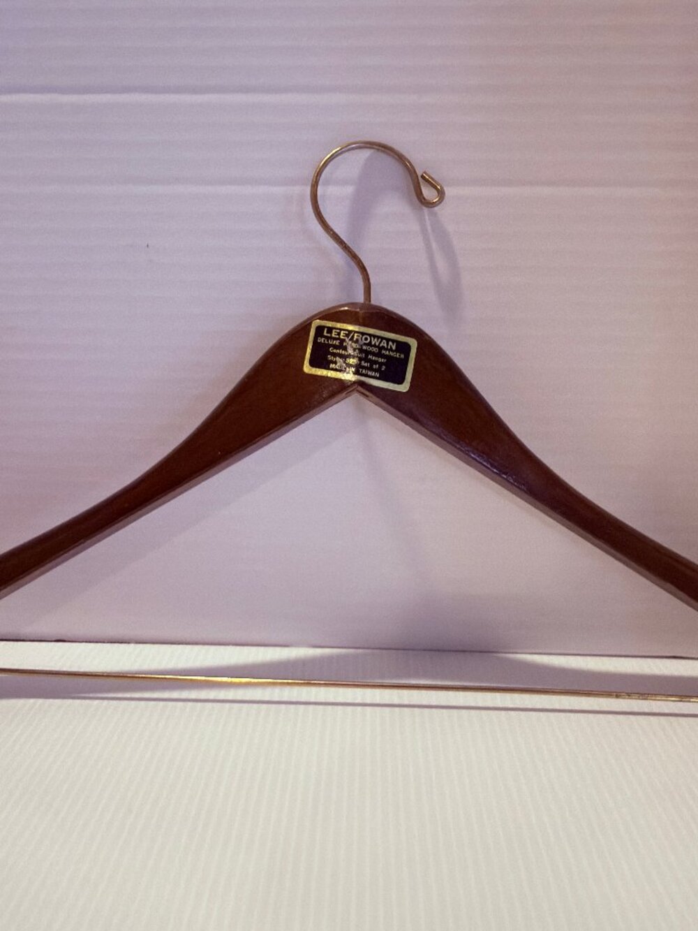 Lee Rowan Mid Century Modern Heavy Wooden Clothes Hanger